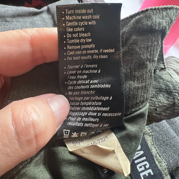 Anthropologie Paige Ultra High Rise Corduroy Pants Size 32 - Picture 5 of 6